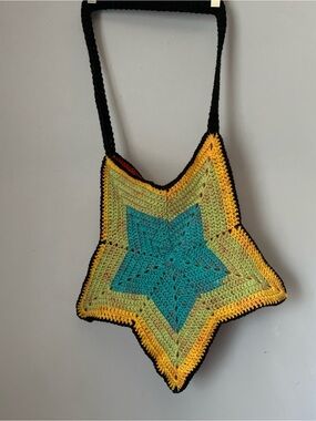 Handmade Star Crochet Crossbody Bag